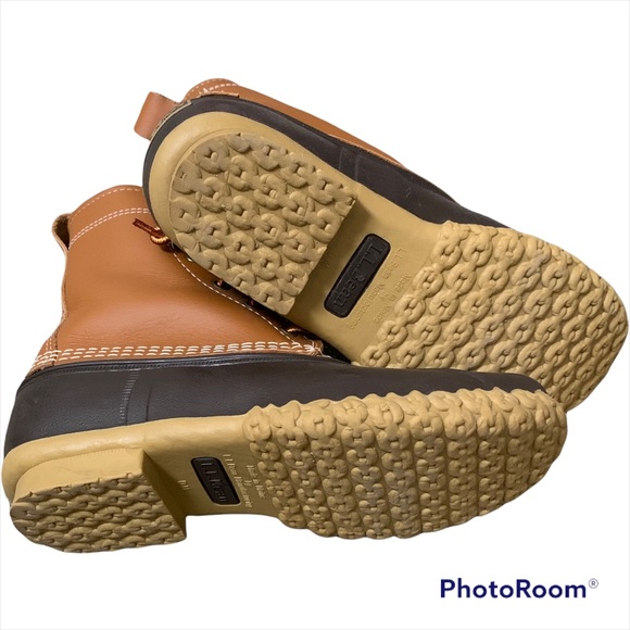 GREAT DEAL!! Original L.L. Bean boots Made in Maine 8” size 8 tan brown - Picture 3 of 7